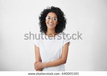 Similar – Image, Stock Photo young woman with blonde dreadlocks giggling