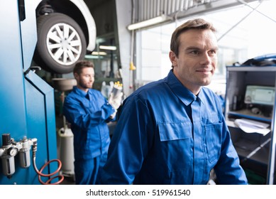 Positive Mechanics Workign Auto Service Stock Photo 519961540 ...