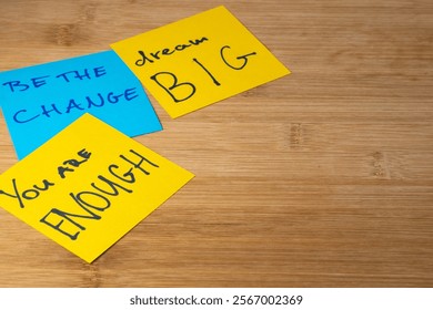 positive motivation notes handwrite post-it