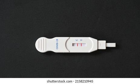 Positive Mouth Swab Rapid Antigen Test 