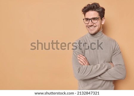 Similar – Image, Stock Photo man smiling at the camera