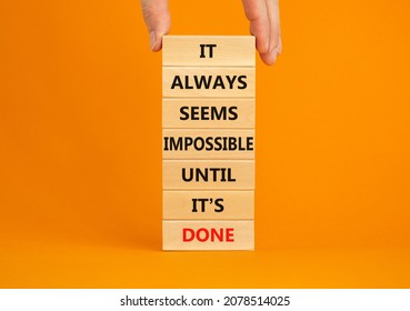 Possible Impossible Symbol Wooden Blocks Words Stock Photo 2078514025 ...