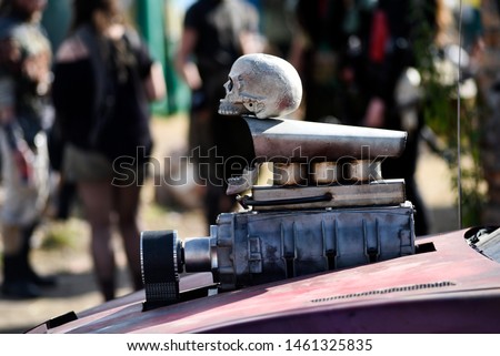 Post apocalyptic skull. 
