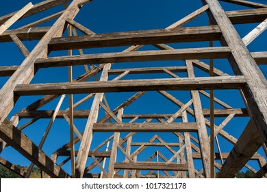 Post And Beam Barn Raising