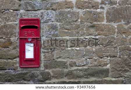 Post Box, English village
