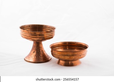 Post Card With Traditional  Copper  Dishes 