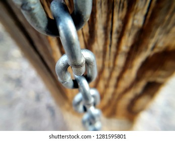 Post with chain