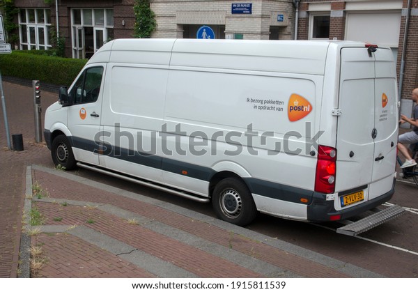 Post.nl Company Van At Amsterdam The\
Netherlands 27-6-2020