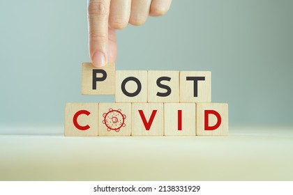 Post Covid Concept. Hope And The End. Long Covid; Long-term Effects Of Coronavirus. Chronic Fatigue, Feeling Tired Easily. Medical, Treatment Long Covid Symstoms, Recovery Tips.
Wooden Cube Blocks.