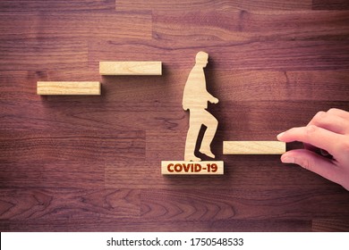 Post covid-19 era helping hand for business and economy concept. Government economic stimulus after covid-19. - Shutterstock ID 1750548533