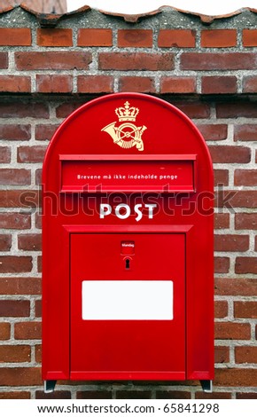 Post Danmark, danish mail box