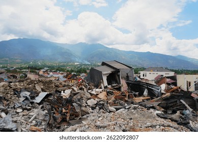 Post earthquake disaster in Central Sulawesi Indonesia