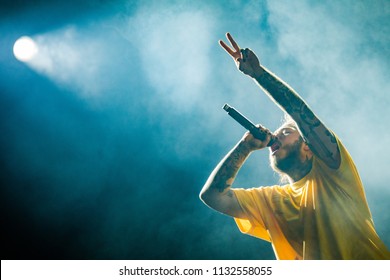 Post Malone Performance At Rock Werchter Festival, Werchter, Belgium 5-8 July 2018