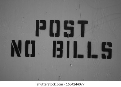 Post No Bills Letter Sign