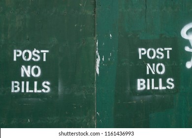 Post No Bills Sign