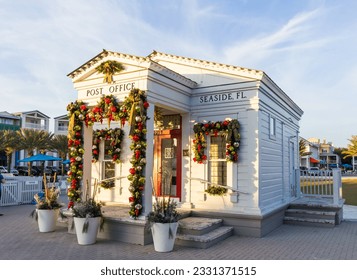 Post Office Christmas Charm at Seaside Florida, 30A