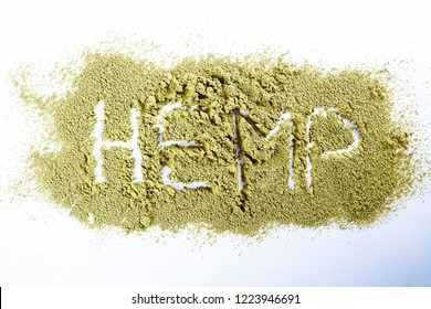 Post Workout Plant Based Muscle Recovery Hemp Protein For Vegans, Bodybuilders And Athletes. Healthy Dry Powder Supplement, Fitness Food, Omega 3 & 6 Rich. Background, Copy Space, Close Up.