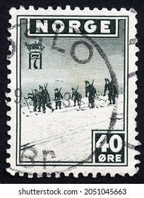 Postage stamps of the Norge. Stamp printed in the Norge. Stamp printed by Norge.