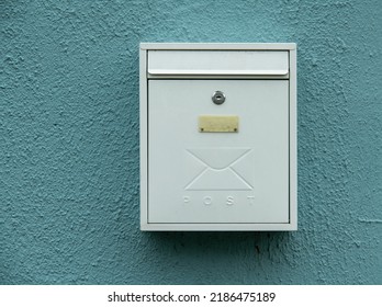 postal letterbox mounted on the outside . - Shutterstock ID 2186475189
