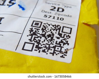  The postal packet has a QR code on the envelope                              