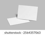 postcard blank mockup template in modern style