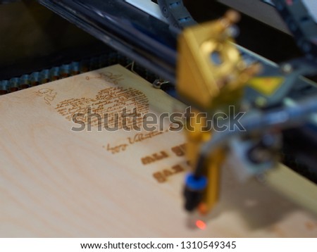 
postcard laser cutting process