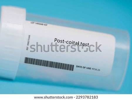 Post-coital test This test evaluates the ability of sperm to survive and move within the cervical mucus after intercourse.