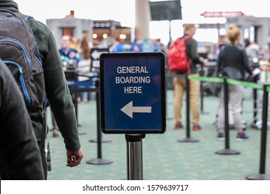 Posted Sign In An Airport Read 