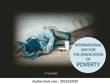 
Poster design of International Day for the Eradication of Poverty.  - Shutterstock ID 2053232039