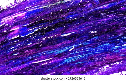 The poster  The texture nail polish  Pink  blue   purple tones  Abstract background  A beautiful art object 
