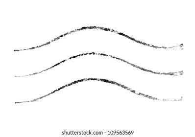 Postmark isolated on a white background