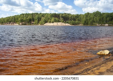 Post-mining Artificial Lake In Geopark In Poland