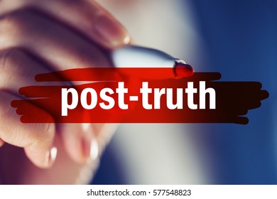 Post-truth concept, also known as post-factual politics