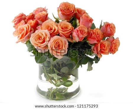 posy of pink roses