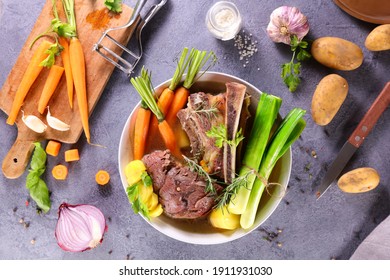 Pot Au Feu- Beef, Broth And Vegetable