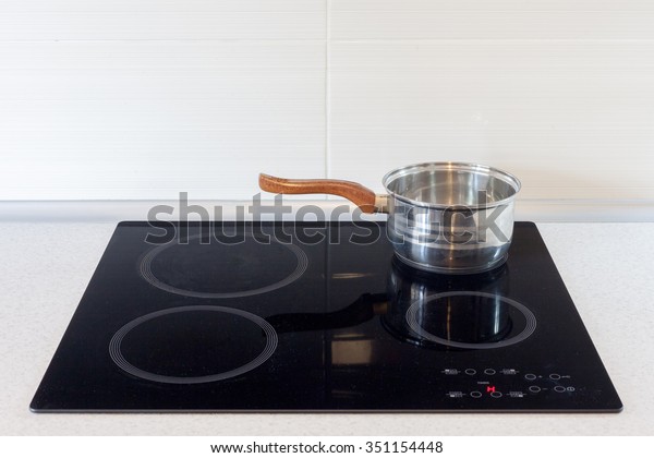 Pot Modern Kitchen Induction Stove Stock Photo Edit Now 351154448