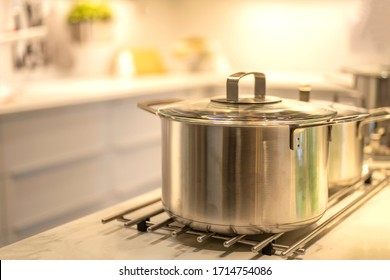 The Pot Is On The Electric Stove