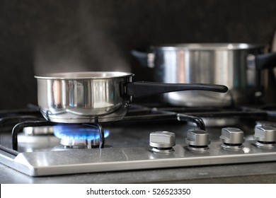 Pot Stands On A Stove