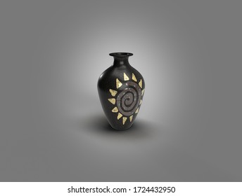 It Is A Pot Which Is Made By Adobe Dimension And Adobe Illustrator