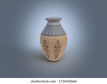 It Is A Pot Which Is Made By Adobe Dimension And Adobe Illustrator