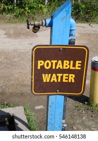 Potable Water Station At A Campground