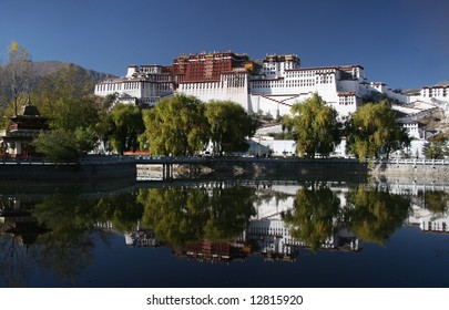 Potala Palace - Former Summer Residence Of The Dali Lama In Lhasa. Tibet