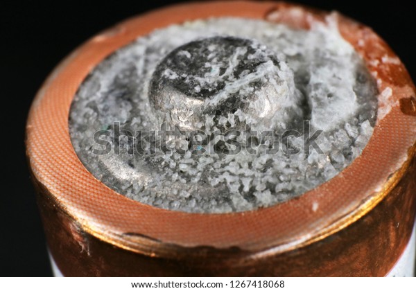 Potassium Carbonate Incrustation On End Leaked Stock Photo Edit Now