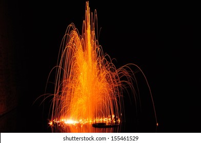 Potassium Metal Exploding In Water. 