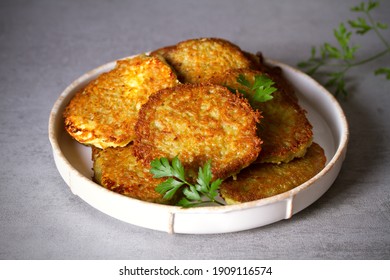 Potato Cakes. Vegetable Fritters, Latkes, Hash Browns. Vegetable Pancakes