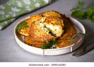 Potato Cakes. Vegetable Fritters, Latkes, Hash Browns. Vegetable Pancakes