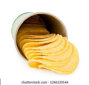 Potato Chips Spilled Out Box On Stock Photo 1246120144 | Shutterstock