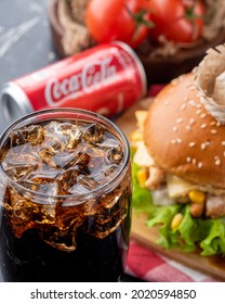 Potato And Coke Burger Combo

French Fries With Cold Coke Glass With Ice