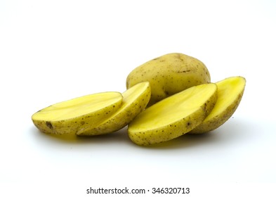 Potato On White Background