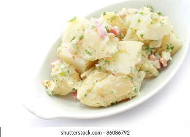 Potato Salad Isolated On White